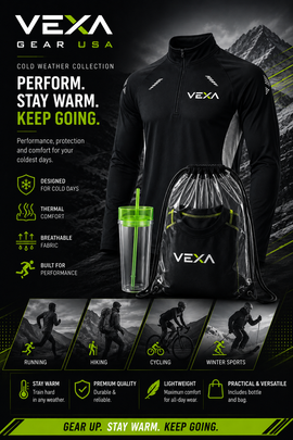 VEXA1/4 Zip Long Sleeve Compression Shirts