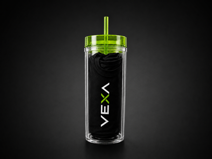 VEXA Race Performance Tee – Black/Green + Premium Tumbler Bundle
