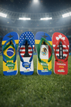 Sandália USA Brasileiras Edição América 2026 - Estados Unidos