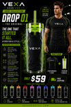 VEXA Race Performance Tee – Black/Green + Premium Tumbler Bundle