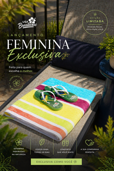 Sandalia USA Brasileiras Exclusiva - Feminina